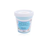 BadeFee - Yogurt per il corpo "Candy Line" (Silky Cotton) 200 ml - lozione per il corpo leggera e idratante per una pelle curata e liscia, vegana e senza sperimentazione su animali, prodotto in
