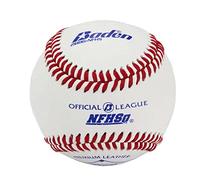 Baden Pallone da baseball ufficiale NFHS in pelle con cuciture rialzate - 2BBG-NFHS (dozzina)
