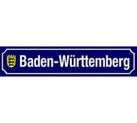 Baden W ̈1rttemberg - Cartello stradale in latta per esterni e interni, 4 x 40,6 cm