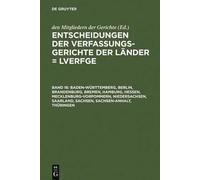 Baden-Württemberg, Berlin, Brandenburg, Bremen, Hamburg, Hess (Copertina rigida)