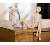Badenixen Wellness Set Di 2 Kantensitzer Donna Figura Scultura 20003B