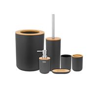 Set di accessori da bagno (6-TLG.) nero