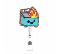 Badge Acrilico Retrattile Con Clip In Metallo Per Infermiera Dottore Insegnante Per Insegnante Per Un Bagno A Passero Per Il Distintivo Retrattile Per L'Assistenza Sanitaria