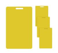 Badge Cancellabile - 4 Pezzi Tascabili | Blocco Note Per Badge Cancellabile, Clip Per Scorrimento Della Carta D'identità Verticale Riutilizzabile | Set Di Quaderni Con Penna A E Mini Lavagna Per