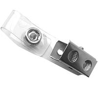 Badge Clip Clips Metal Badge Clips with Clear Straps ID Strap Holder Adapter for Office Worker Doctor Nurse Nice processing