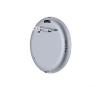 Badge digitale compatibile con Bluetooth con traduzione in tempo reale, registrazione video E01 per dispositivo di visualizzazione indossabile intelligente, gadget schermo LED (blu)