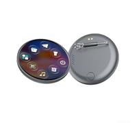 Badge digitale - Display HD touch screen 283 pppi 6.0 per video/foto - Smart Cyber Badge per anime/appassionati di calcio/cosplay/concerti regalo (nero)