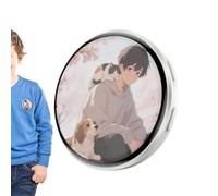 Badge Digitale: Spilla Video Fotografica LED Indossabile | Display Elettronico Touchscreen IPS | Dispositivo Di Animazione A Scorrimento Intelligente Ricaricabile Per Fan Di Anime Collezionisti Adoles
