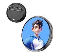 Badge Elettronico Pulsante Intelligente Ricaricabile con Display Touch