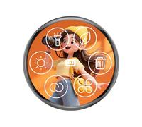 Badge Elettronico | Pulsante Intelligente Ricaricabile con Display Touch Screen - Distintivo con Schermo Digitale,per Riunioni Convention Fiere Matrimoni Eventi Aziendali