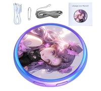Badge Elettronico Touchscreen HD Ricaricabile Indossabile Dinamico