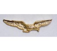 Badge Metal Big Eagle in flight Pilot Gold Gold Pins Pin Brooch Eagle