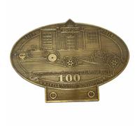 Badge Morgan In Ottone, 100 Anni Centenario Su Pickersleigh Road, Vintage