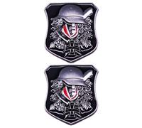 Badge per Casco da 2 Pezzi, Stile di Design Unico, Design Decorativo Personalizzato, Che Aggiungono Uno Stile alla Moda E Sono Adatti per Abbigliamento E Accessori Personalizzati