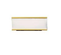 Badge Portanome Con Clip E Pin Perno di sicurezza del supporto della targa distintivo numero personale in lega alluminio da 50 pezzi(Golden,70mm x 30mm)