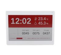 Badge Portanome Display Elettronico Cartellino del Prezzo Aziendale, Schermo a Inchiostro Elettrico Modificabile da 7,5 Pollici, Display Granuloso retrò Wireless per Biglietto da