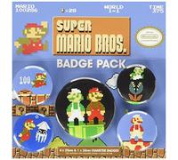 Badgepack 5 Pezzi Super Mario Bros Retro