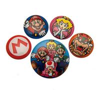 Super Mario Spilla Badges 5-pack Pyramid International