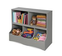 Badger basket multi-bin Storage Cubby, grigio