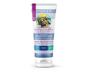 Badger Sunscr.C. Clear Zinc Unscented - Crema solare - Protezione solare - Protezione solare - Impermeabile - 720404