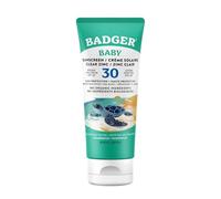 Badger Sunscreen Cream Baby, Clear Zinc - Crema solare - Protezione solare - Protezione solare per bambini - per pelli sensibili - 720406