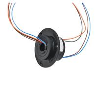 BADIKA Giunti rotanti con Anelli di Scorrimento Anello di Contatto Cavo con Foro da 10 mm 4 canali 2A Connettore Giunto Rotante Elettrico conduttivo con Anello Rotante 240 V CA/CC ZHT010-04A(2pcs)