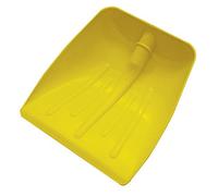 BADILE PALA PER NEVE E GRANAGLIE PVC GIALLA S/MANICO MAURER