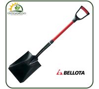 BADILE QUADRO DA GIARDINO BELLOTA IN ACCIAIO 24x30CM MANICO RINFORZATO 134CM