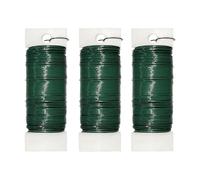 Badiman 3 Pezzi Filo Floreale Flessibile per Decorazioni Ghirlande Artigianato Fiori Ferro Adattabile Facile Da Piegare Adatto per Floristi Matrimoni Lavori M, Verde