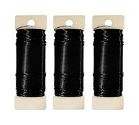 Badiman 3 Pezzi Filo Floreale Flessibile per Decorazioni Ghirlande Artigianato Fiori Ferro Adattabile Facile Da Piegare Adatto per Floristi Matrimoni Lavori M, Nero