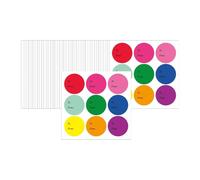 Badiman 300 Pezzi di Etichette con Nome per Regali in 9 Colori per Eventi E Celebrazioni, Set B