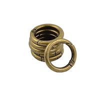 Badiman 6 Pezzi Moschettoni a Molla Rotondi Fermagli Circolari Apribili Anelli a Scatto E Accessori per Gioielli in Lega di Zinco Durevole Adatti per,