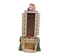 Badiman Calendario Dell'avvento Centrotavola da Tavolo Decorazione Natalizia Statuetta in Legno Ornamento per Feste per Celebrare La Stagione Adatto per, L