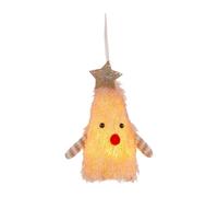 Badiman Pendente Natalizio Ciondolo Decorativo Miniatura Artigianale Sfera Da Appendere Ornamento Luminoso Design Unico per Feste Adatto per Compleanni Matrim, Rosa Chiaro