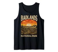 Badlands National Park South Dakota Campeggio Escursionismo Uomini Donne Canotta