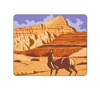 Badlands National Park Tappetino Scrivania Durevoli Mousepad Piccolo Mouse Pad per Computer Laptop Casa 25X30Cm