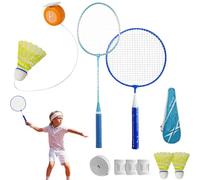 Badminnton Trainer | 8 cm Badmintnon Training Machine | Portable Shuttle Trainer | Dispositivo telescopico regolabile per pratica con racchette e palline, design sicuro alla parete, perfetto per