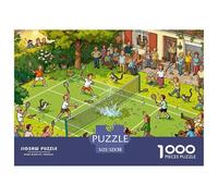 Badminton all'aperto gioco nel cortile di casa Puzzle in Legno Impermeabile Puzzles Da 1000 Pezzi Regali Per Adulti Impossibili Giochi Educativi