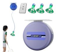Badminton - Allenatore solista - di allenamento a rimbalzo autonomo, strumento di badminton interattivo | rimbalzo regolabile per esercizi tecnici, pratica casa, formazione principiante ed