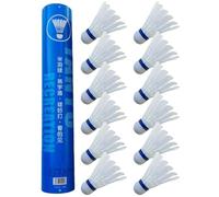 Badminton birdeis - Shuttlecocks da Badminton | Badminton Shuttlecocks birdeis | 12 Pack Hight Speed Training Balls con Grande stabilità e Durata per i Principianti, leggi