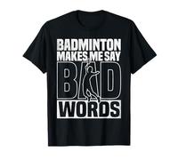 Badminton Gioco Amante Bad Words Volano Badminton Maglietta