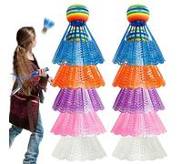 Badminton in nylon , palline colorate da badminton, kit da badminton in nylon, impugnatura ergonomica per balcone, giardino, parco giochi, casa, palestra