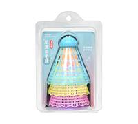 Badminton LED Shuttlecocks - Illuminazione a in Nylon con a LED, Alta Elasticità per l'allenamento Interno ed Esterno, navette Colorate 3X per Giochi