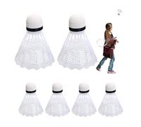 Badminton per principianti | 6 volani per uccelli, volani stabili e durevoli, forniture per pratica di colpire, amanti, donne