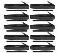 Badminton Racchetta con esagvo overgrip tinnis rastrel overgrip Gust Glice Tocco Perforato Perforato Assorbimento del Sudore a Prova di Sudore Comodo Materiale Eva Morbido per Gli (Nero)