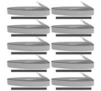 Badminton Racchetta con esagvo overgrip tinnis rastrel overgrip Gust Glice Tocco Perforato Perforato Assorbimento del Sudore a Prova di Sudore Comodo Materiale Eva Morbido per Gli (Grigio)