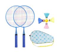 Badminton Racket Set 2 Lightweight Racquets 5 Shuttlecocks Bag Kids Game