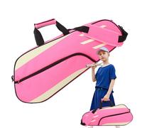 Badminton Raket Bag - 3 Racquet Carry Case con tracolla - Borsa sportiva | Interno imbottito per protezione, chiusura durevole con cerniera, ideale per allenamento e partito