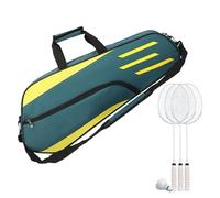 Badminton Raket Bag - 3 Racquet Carry Case con tracolla - Borsa sportiva | Interno imbottito per protezione, chiusura durevole con cerniera, ideale per allenamento e partito