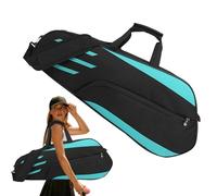 Badminton Raket Bag - 3 Racquet Carry Case con tracolla - Borsa sportiva | Interno imbottito per protezione, chiusura durevole con cerniera, ideale per allenamento e partito